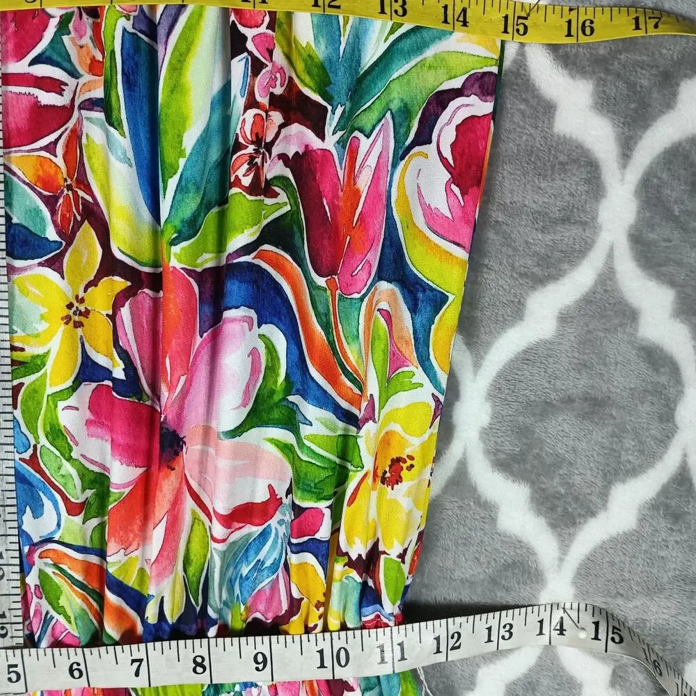 Alexia Admor Dress Size XS Floral Off Shoulder Maxi Boho Tiered Resort - Picture 6 of 11